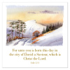 Greetings Cards: 'For unto you is born…' Lu. 2.11 (Pack of 6) - CMSC